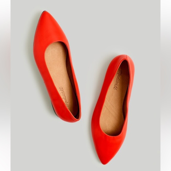 Madewell Shoes - Madewell The Ruth Ballet Flat Women's Size 6.5 Wild Poppy Red NEW